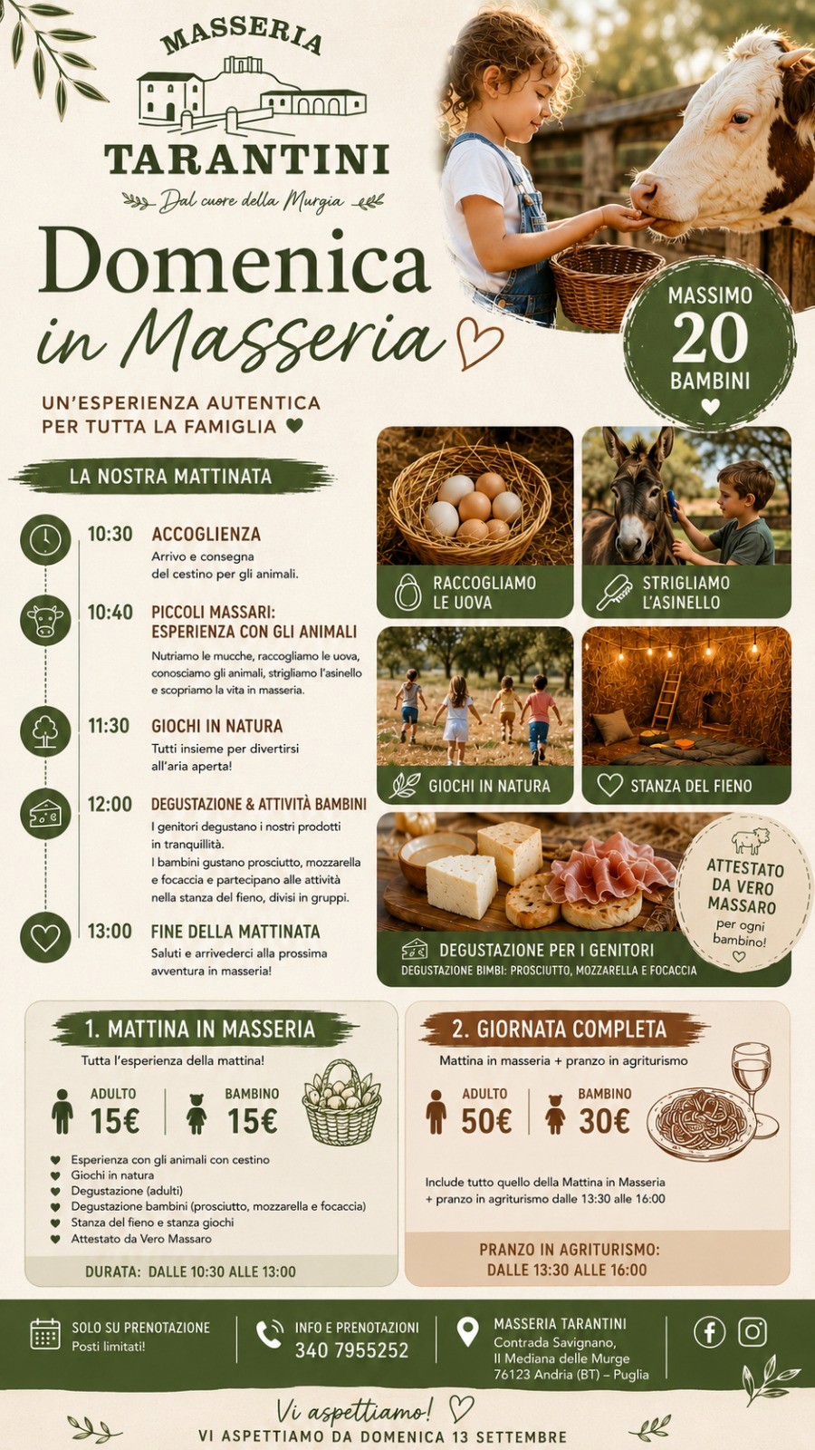 Domenica in Masseria 20 Settembre 2026